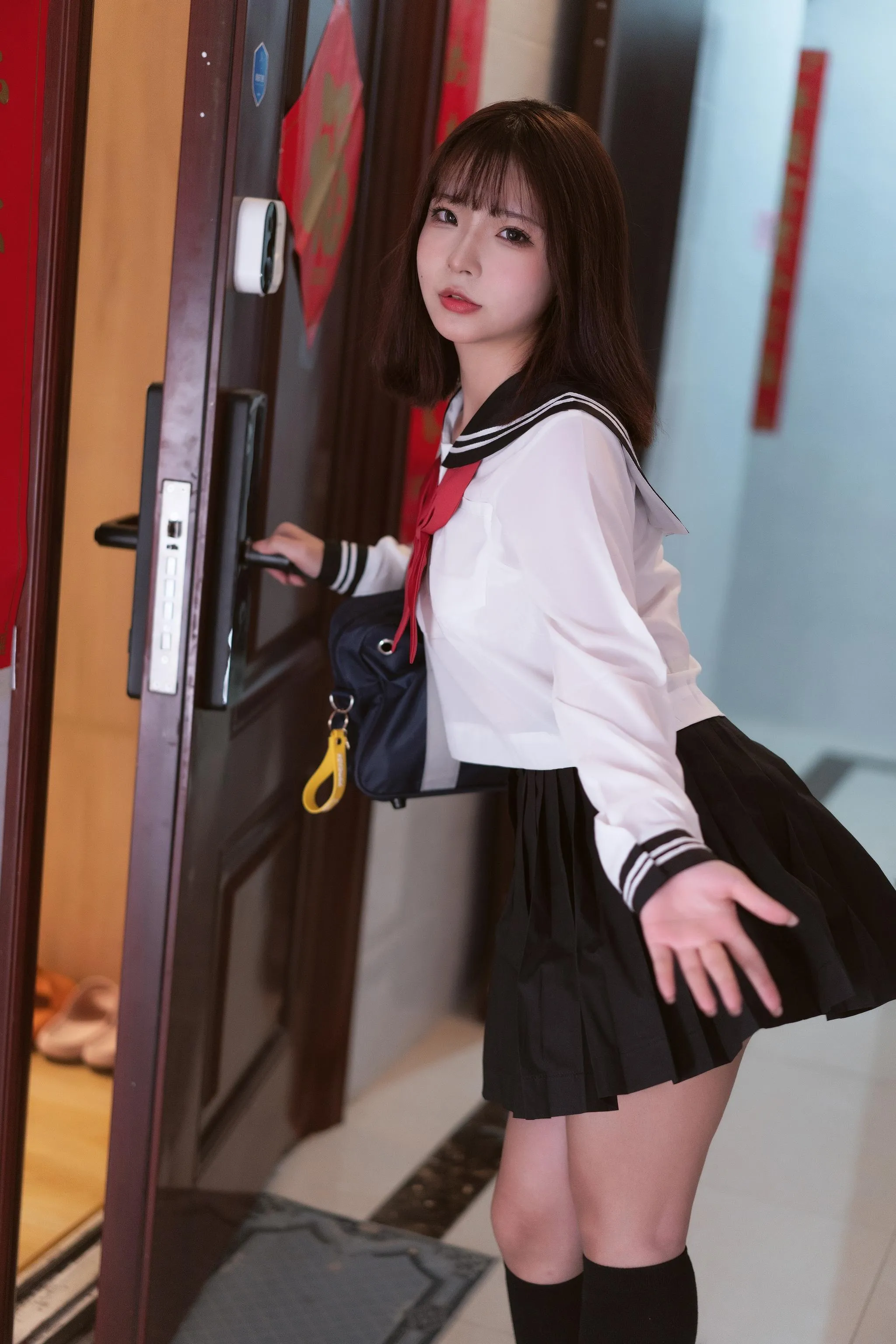 yuuhui玉汇 – NO.40 约会我的女学生 [101P]插图9